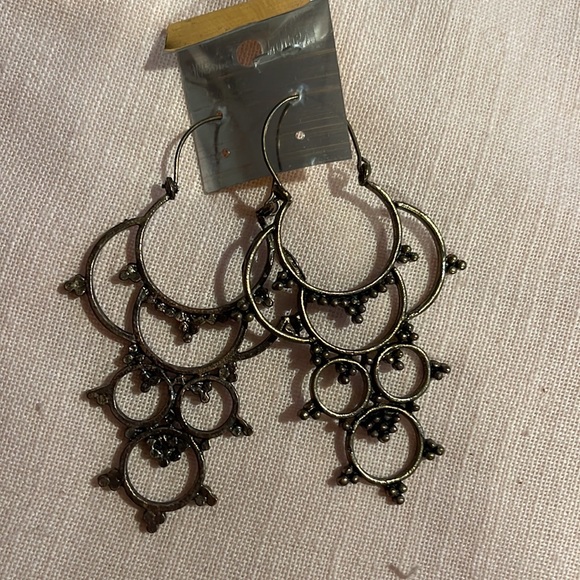 Brass Earrings - Picture 2 of 6